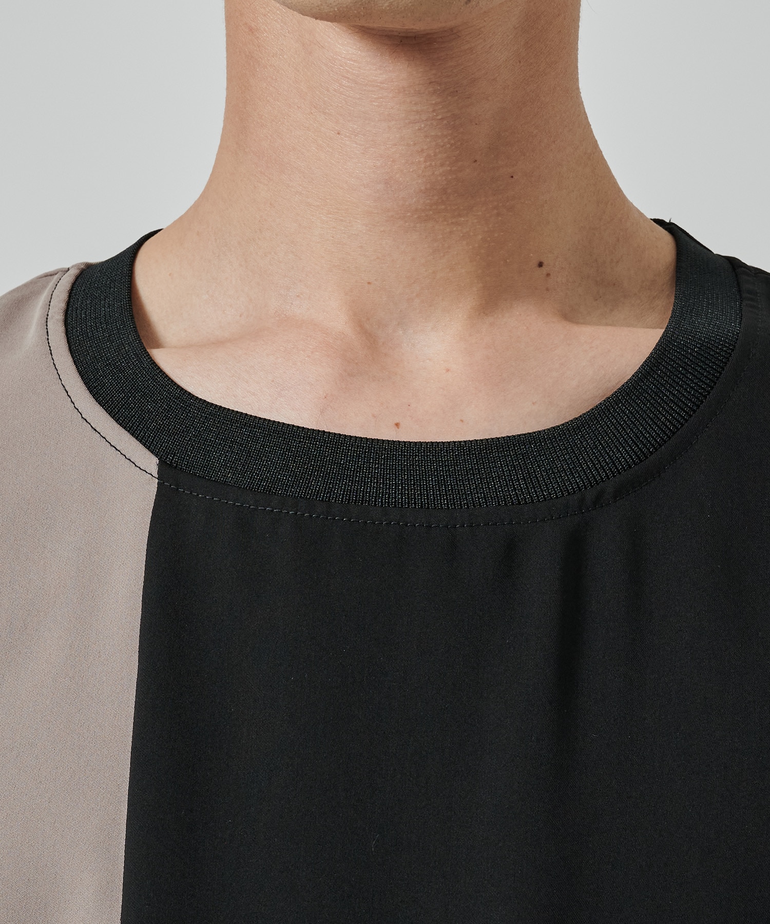 Double Satin Bi Color Pullover | CULLNI