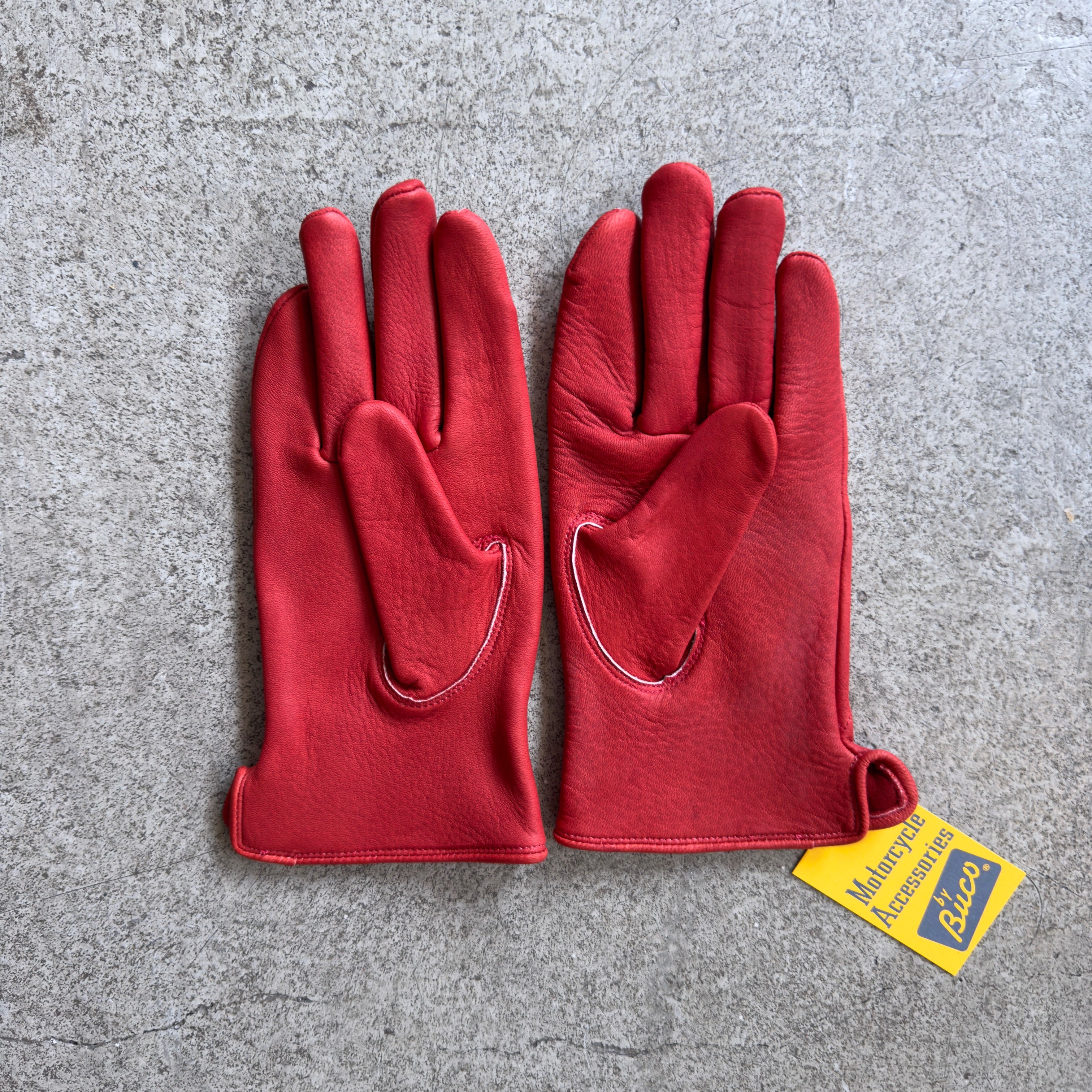 the real mccoy's | buco motorcycle glove - deerskin red – stuf|f