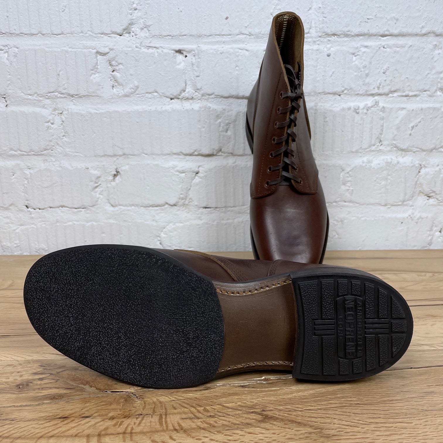 m-43 service shoes - brown horse butt | skoob x stuf|f | made in