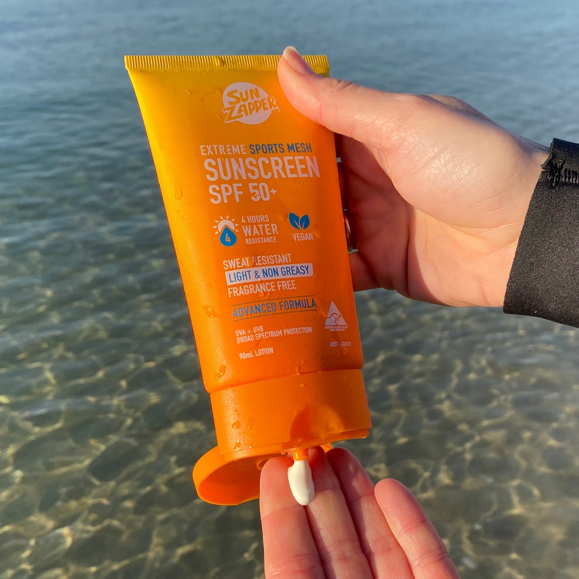Extreme Sports Mesh Sunscreen Lotion 90mL SPF 50+ - Sun Zapper