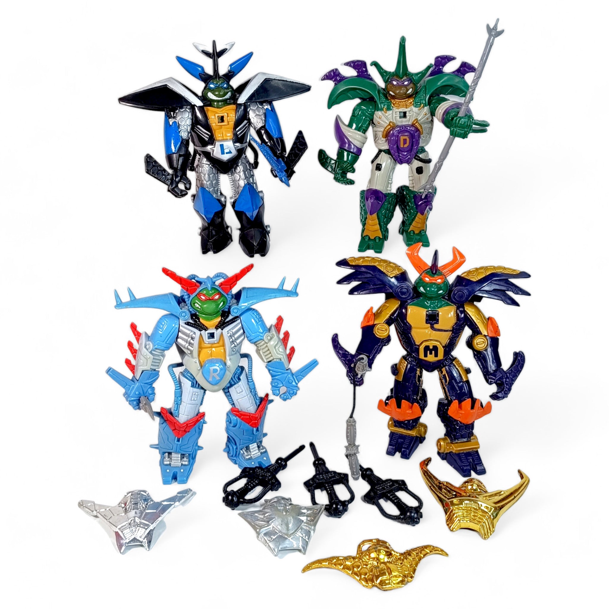 CYBER SAMURAI FIGURES TEENAGE MUTANT NINJA TURTLES PLAYMATES 1994