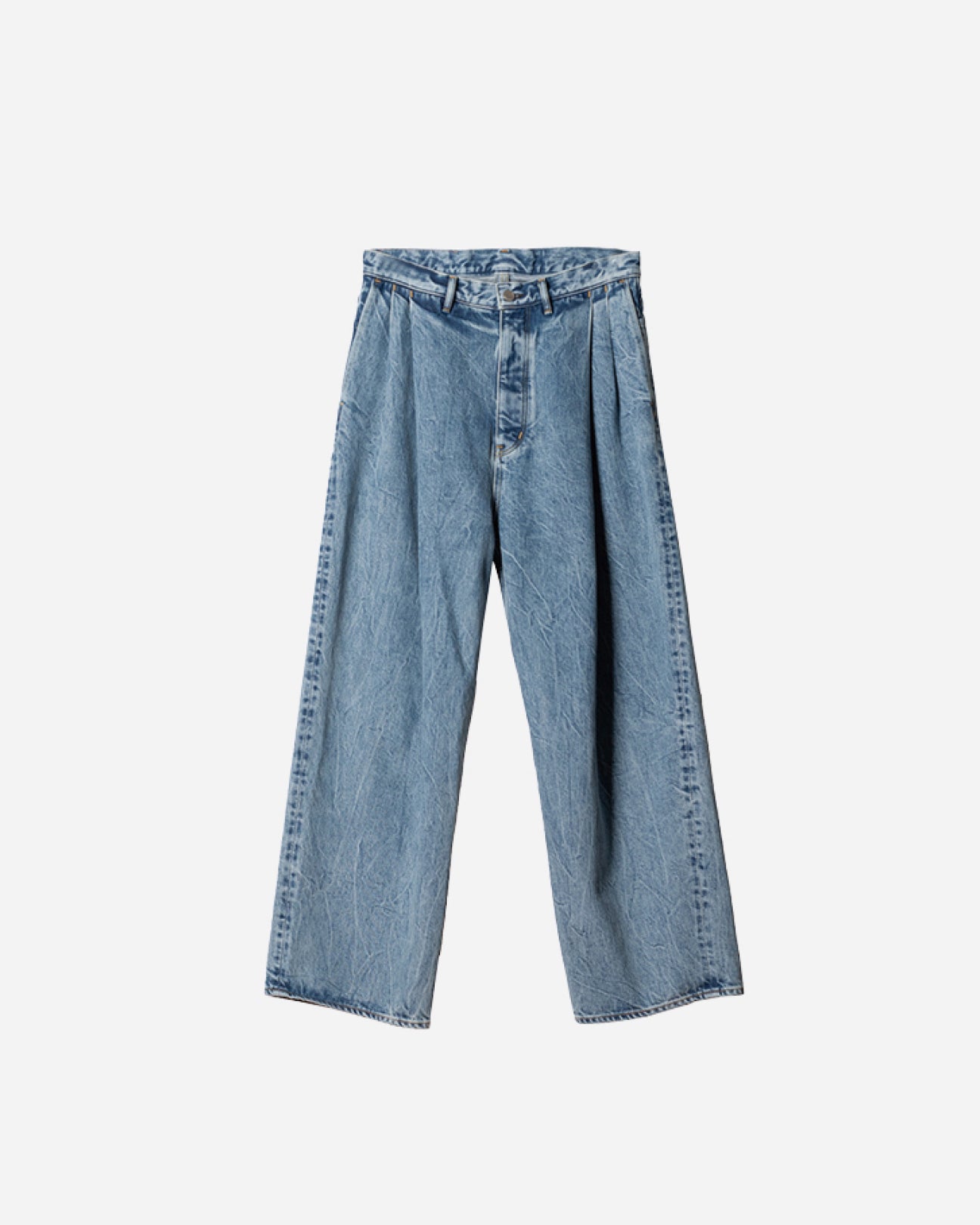 2TUCK WIDE DENIM PANTS -ENTASIS Mk-Ⅱ-【C.W. INDIGO】 – SUBLATIONS