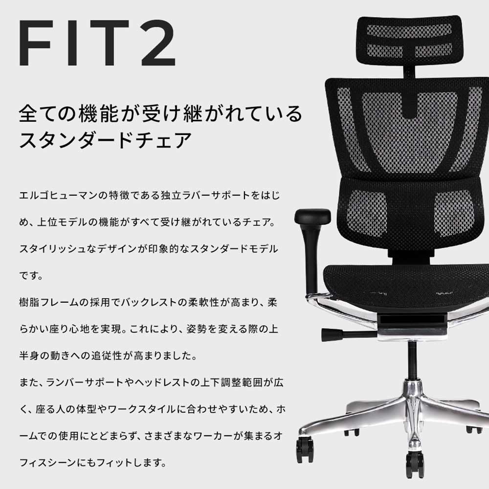 Ergohuman Ergohuman Fit2 エラストメリックメッシュ / 座面メッシュ