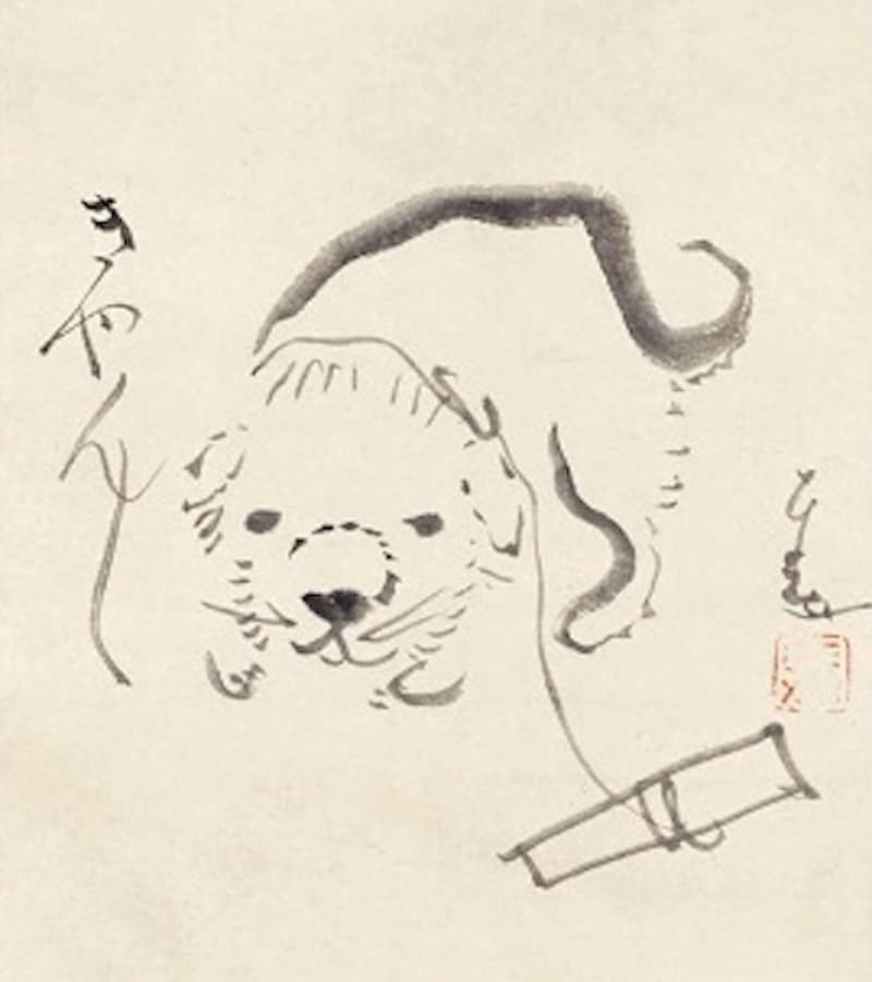 水墨画の犬7選】グッズが人気の芦雪犬や応挙・若冲も描いた名画を紹介