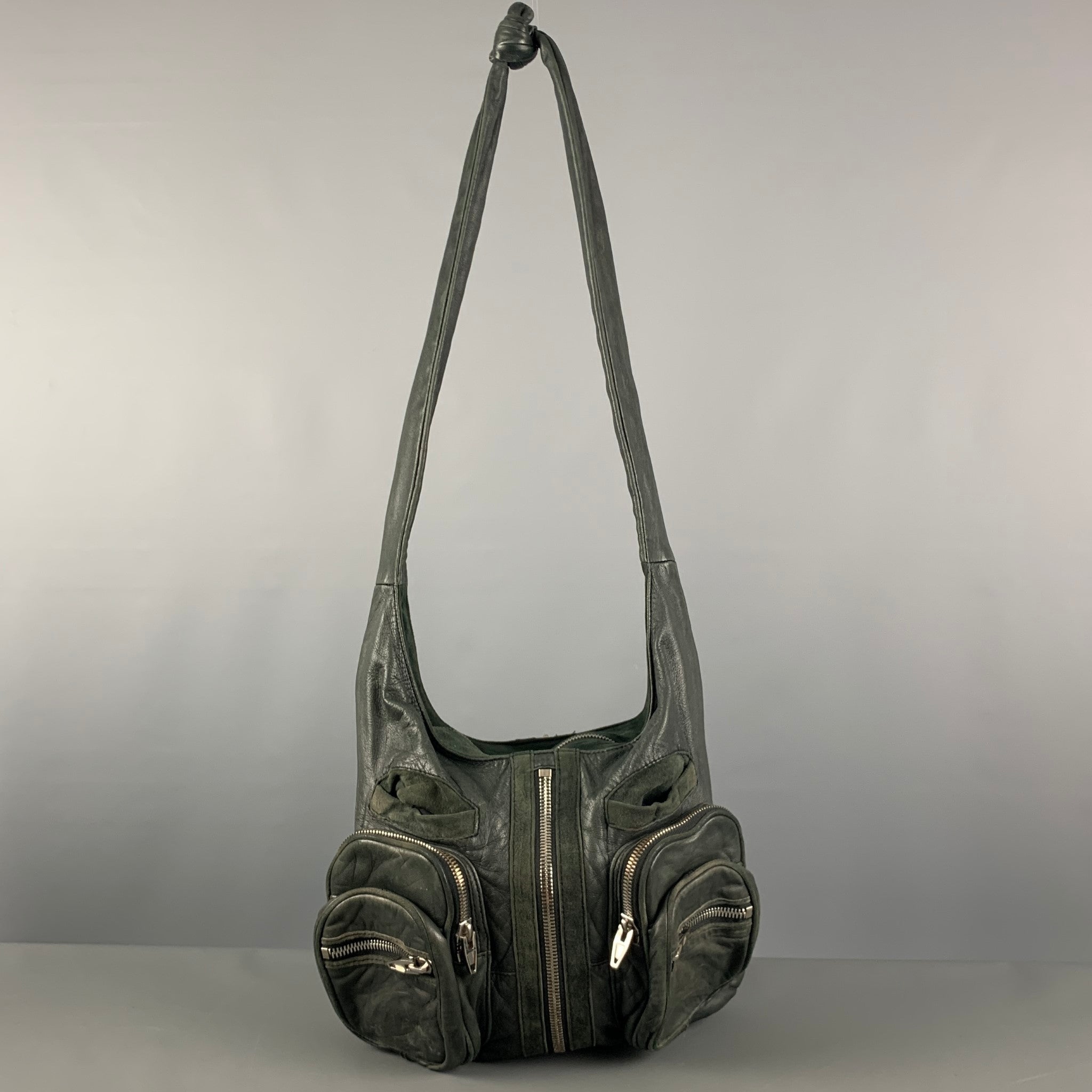ALEXANDER WANG Green Leather Hobo Handbag – Sui Generis Designer