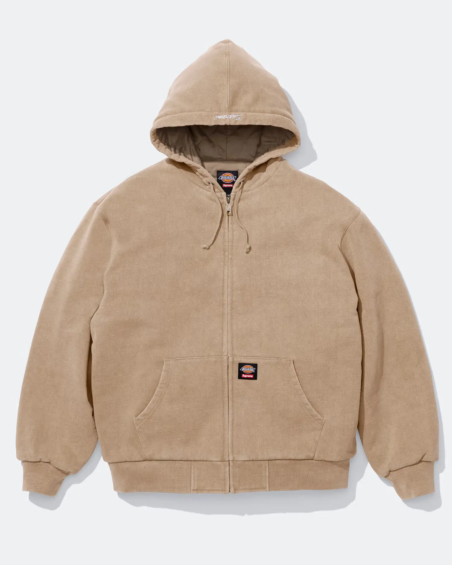 Supreme®/Dickies® Quilted Lined Zip Up Hooded Sweatshirt | Supreme