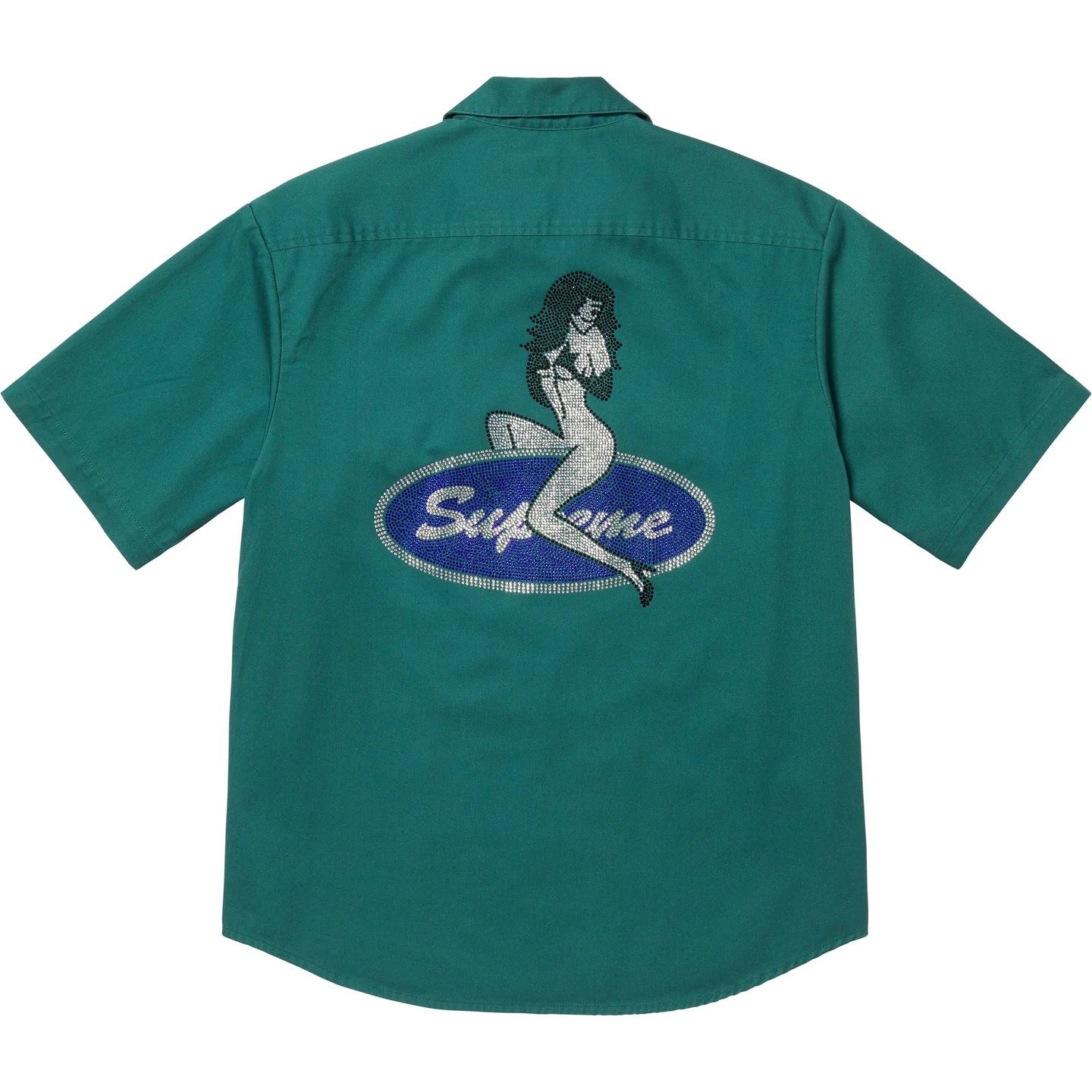 Rhinestone Pin Up S/S Work Shirt | Supreme 25ss
