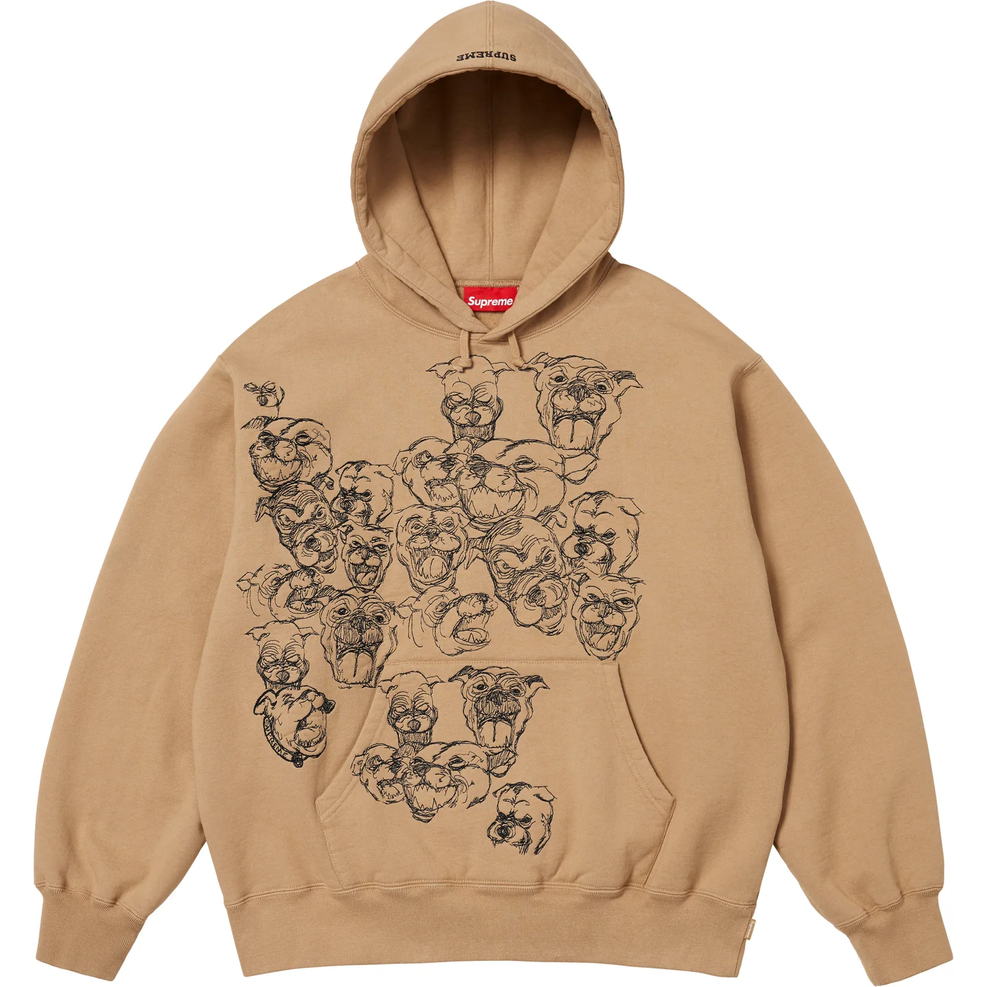 Pitbulls Embroidered Hooded Sweatshirt | Supreme 25ss