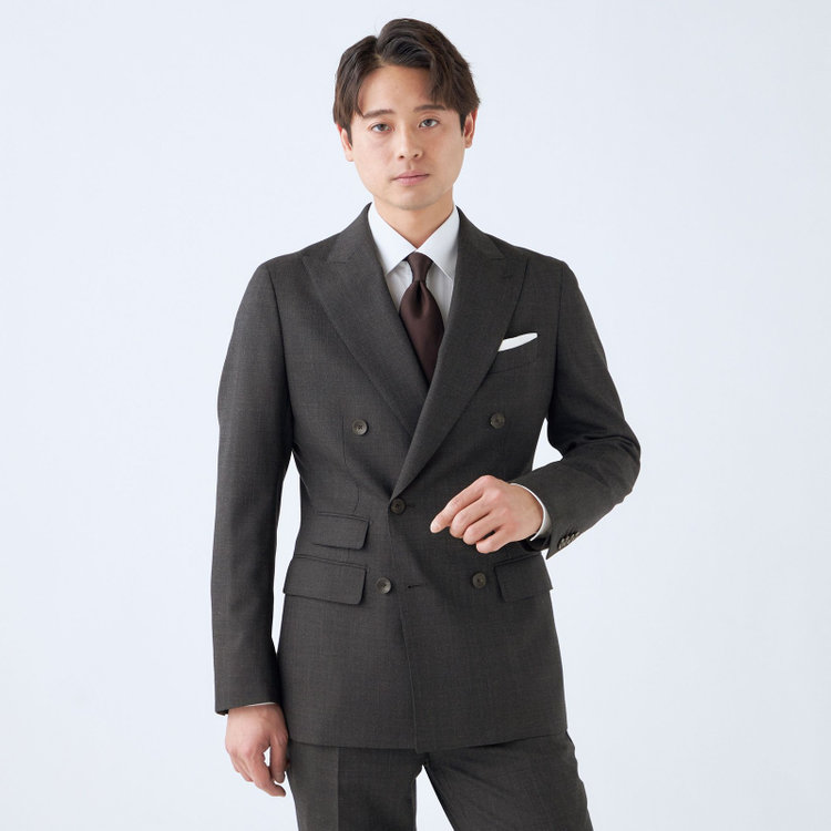 CLASSICO TAPERED】【秋冬】6釦2掛けダブルスーツ 2タック/グレー