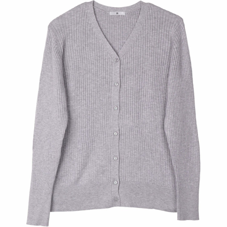 WEB限定/OUTLET】【SL/長袖】コットンブレンド ニットカーディガン