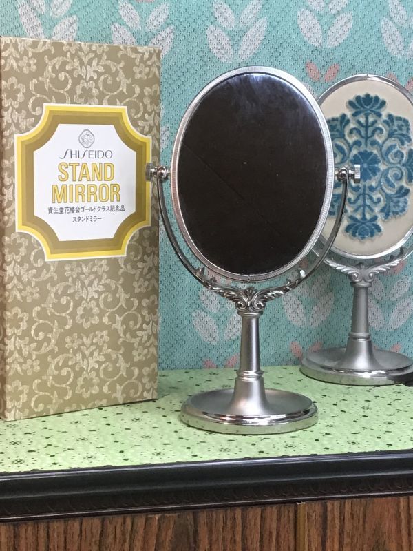 SHISEIDO 資生堂花椿会ノベルティスタンドミラー 卓上鏡