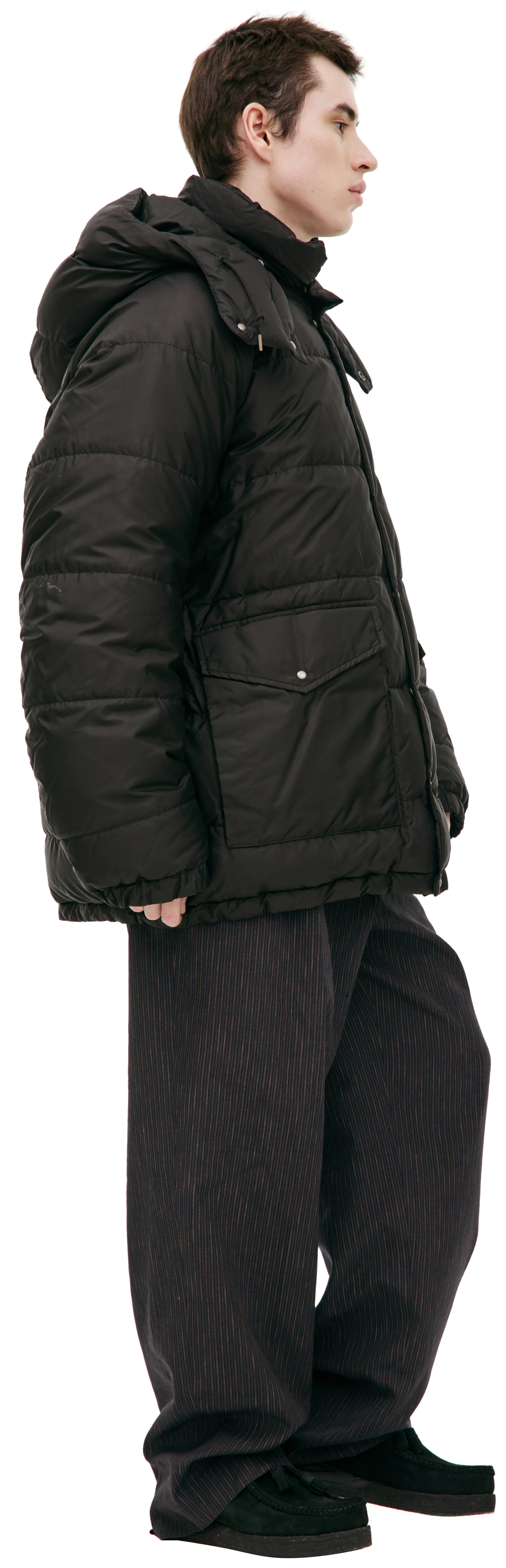 Buy visvim men black kodiak silk down jacket for $5,765 online on