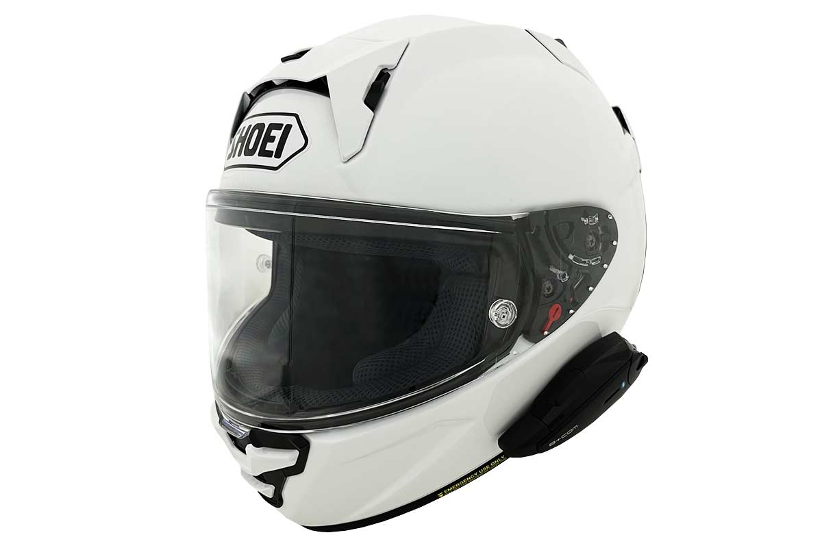 B+COM ONE バイク用インカム フルフェイスヘルメット取付方法 SHOEI X